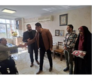 بازدید از جانبازان آسایشگاه جانبازان شهید بهشتی